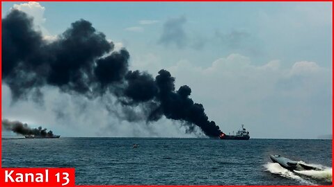 Ukraine attacked Crimea from land and water, 4 boats, 2 ferries and a pilot boat were damaged