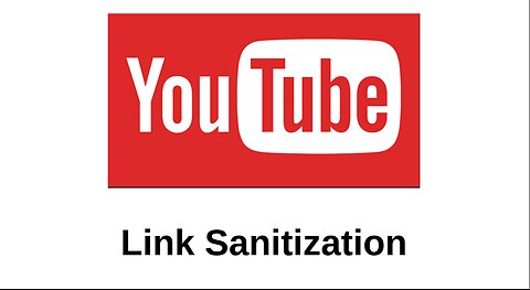 Remove YouTube trackers! | YouTube link sanitization