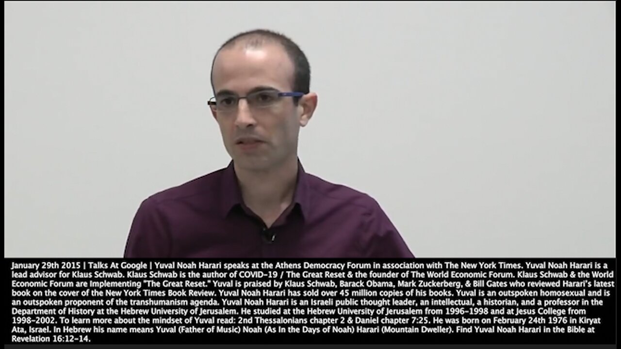 Yuval Noah Harari | "The Most Important Decisions About Our Bodies Will Not Be Taken By Our Feelings, They Will Be Taken By External Algorithms. An Example: Angelina Jolie, Double Mastectomy." - January 19th 2015