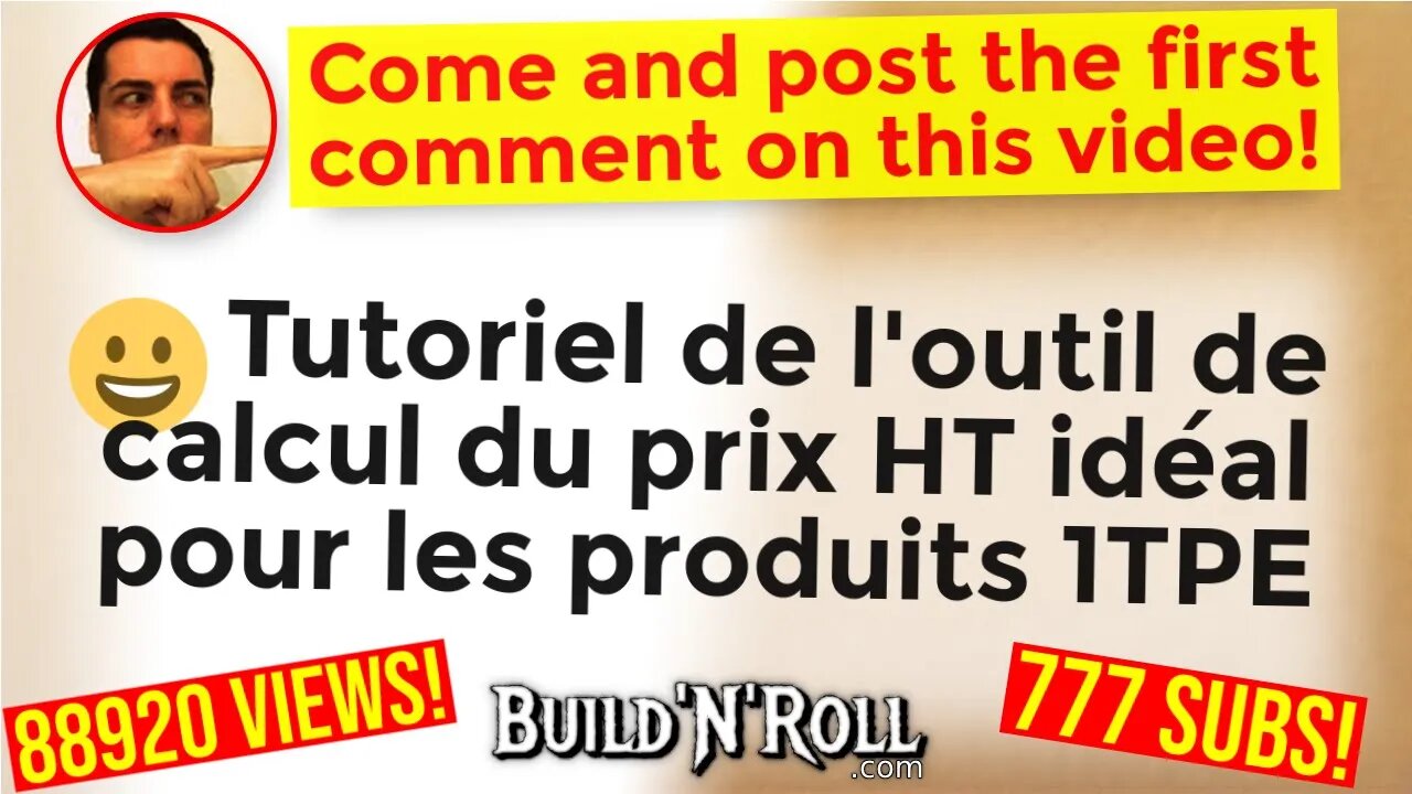 😀 Tutoriel de l'outil de calcul du prix HT idéal pour les produits 1TPE