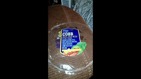 Eating Kroger Cobb Sub Salad Kit For One, Dbn Heights, MI, 12/01/24