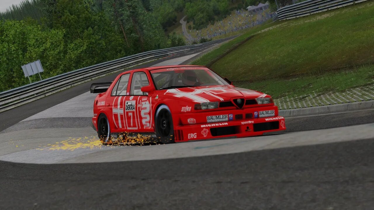 Alfa Romeo 155 TI - Nürburgring Nordschleife - Assetto Corsa - Logitech G29 Wheel/Pedals