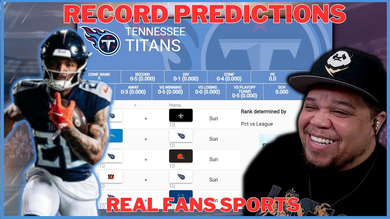 TENNESSEE TITANS || 2024-2025 NFL SEASON PREDICTIONS | GAME BY GAME || REAL FANS SPORTS