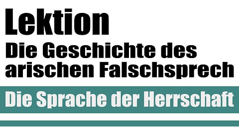 Die Sprache der Herrschaft Lektion13 In Verantwortung vor Gott oder Die große Jesus-Verarsche