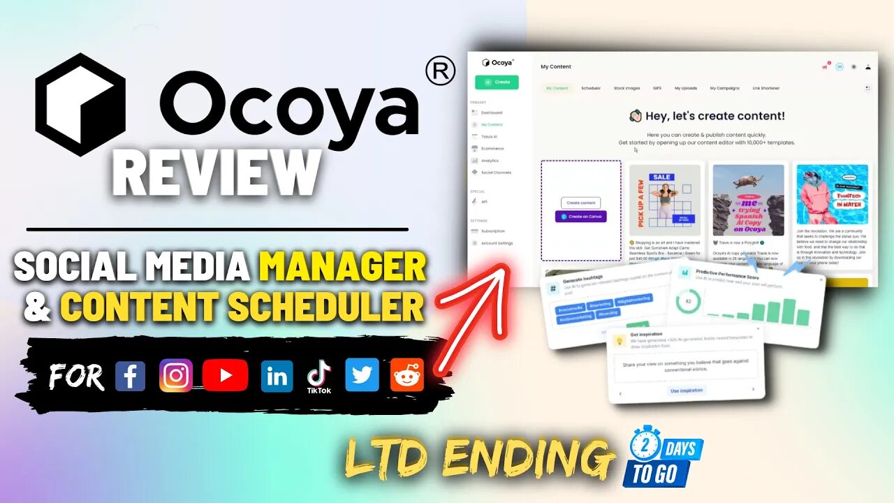 Ocoya Review (Lifetime Deal Ending) - Social Media Automation tool with A.i Writer