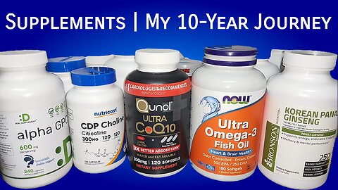 Supplements | My 10-Year Journey #coq10 #omega3 #ginseng #choline #pqq