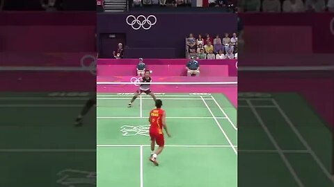 Taufik Hidayat vs Lin Dan (exciting 42-shot rally) at London Olympics 2012 #shorts