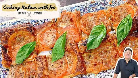 Tomato Tart on Puff Pastry Cooking Italian with Joe