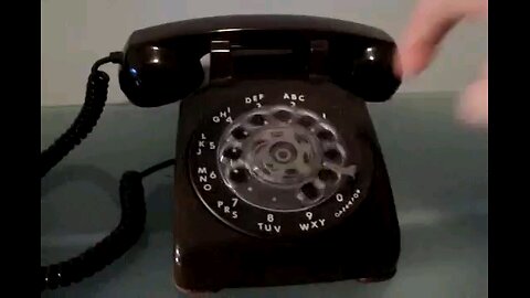 rotatory telephone, old dialing phone