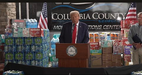 Trump and Gov Kemp Press Conference in GA