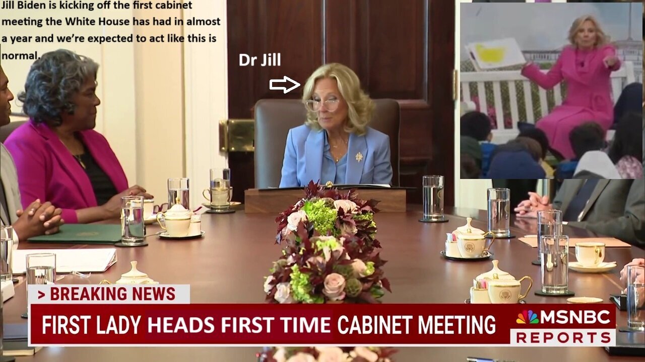 Biden is shot! Dr Jill took control of the Cabinet meeting