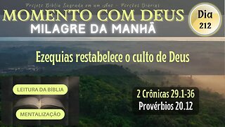 MOMENTO COM DEUS - MILAGRE DA MANHÃ - Dia 212/365 #biblia