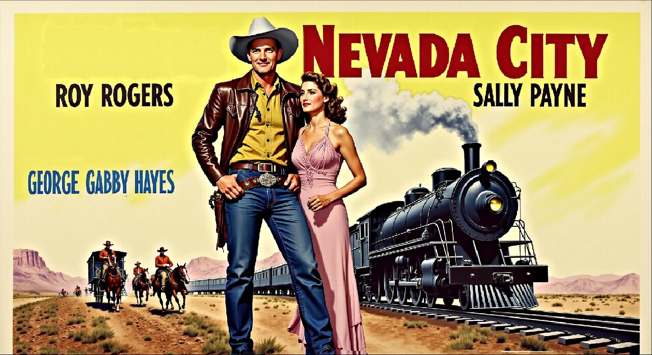 NEVADA CITY (1941) Roy Rogers, George 'Gabby' Hayes & Sally Payne | Western, Music, Drama | B&W