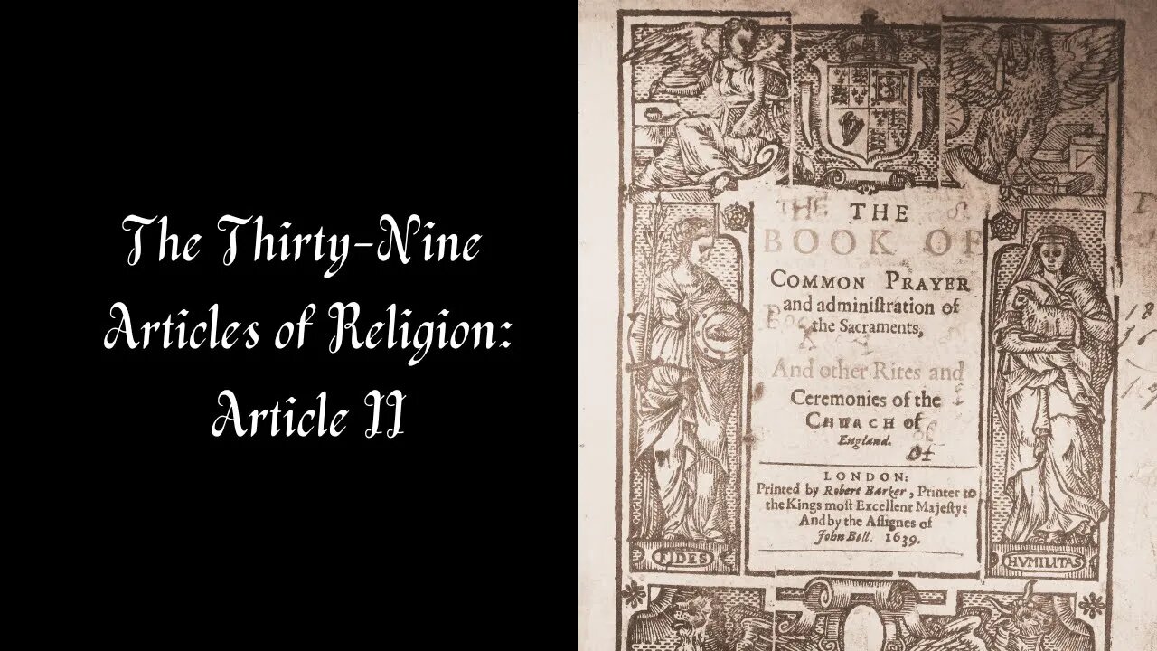 The Thirty-Nine Articles of Religion: Article II