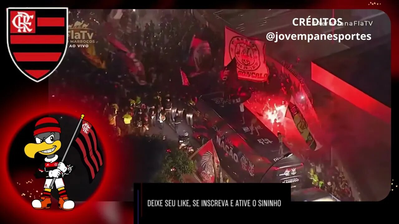 AEROFLA INSANO! FLAMENGO RUMO AO BI DO MUNDIAL DE CLUBES NO MARROCOS - FESTA INCRÍVEL - É TRETA!!!