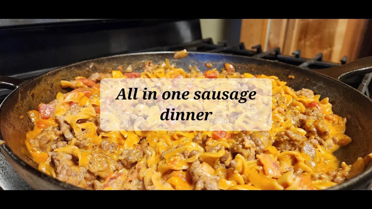 All in One sausage dinner #onepotpasta