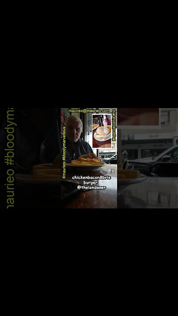 #maurieo #shorts CHICKEN BACON AND BRIE BURGER