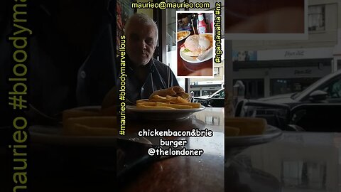 #maurieo #shorts CHICKEN BACON AND BRIE BURGER
