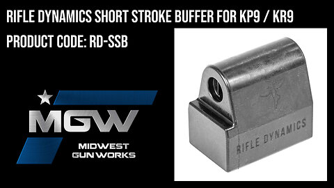 Rifle Dynamics Short Stroke Buffer for KP9 / KR9 - RD-SSB