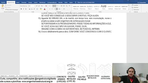 Não passe projeto ao cliente Eng Estrutural