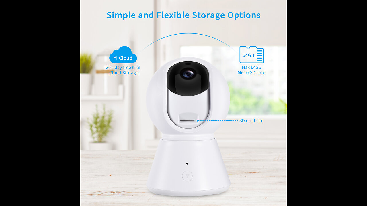 Vivitar IPC113-WHT Wide Angle 1080p HD Wi-Fi Smart Home Camera with Motion Detection, Night Vis...