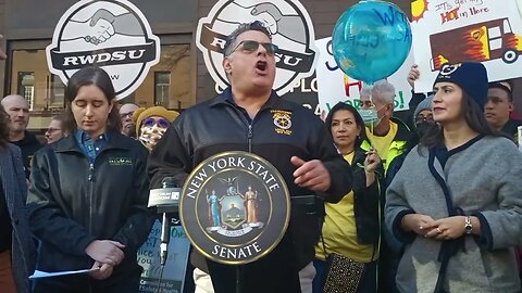 Protect workers from Extreme Temperatures Rally 216 West 14th St 2/10/23 JESSICA RAMOS/LATOYA JOYNER