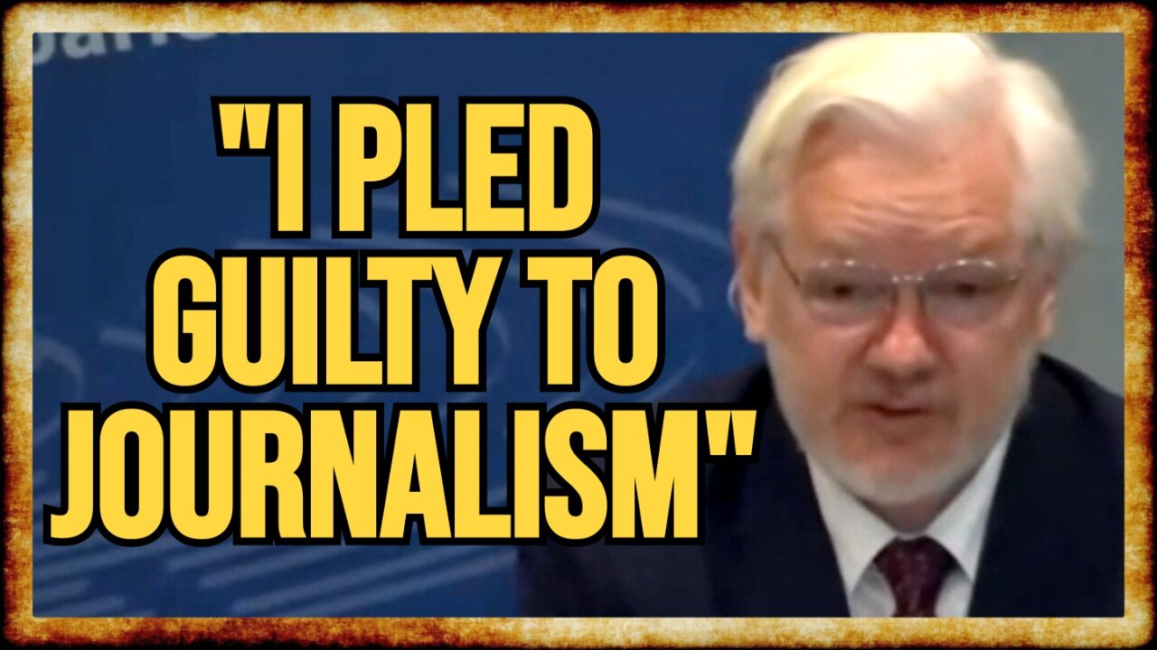 Julian Assange SPEAKS OUT as FREE MAN: "I Pled Guilty To JOURNALISM"