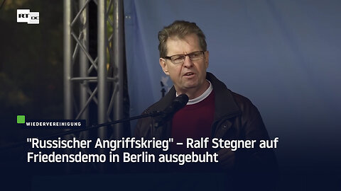 "Russischer Angriffskrieg" – Ralf Stegner auf Friedensdemo in Berlin ausgebuht