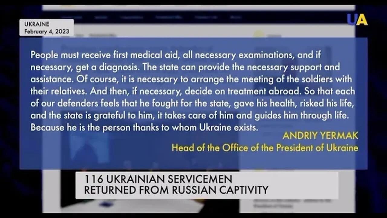 116 Ukrainian serviceman return home