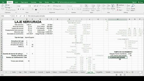 Tempo de retirada do escoramento Engenheiro Estrutural