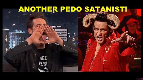 Illuminati Satanist Pedophile Jim Carrey 'Warning' in Plain Sight!!