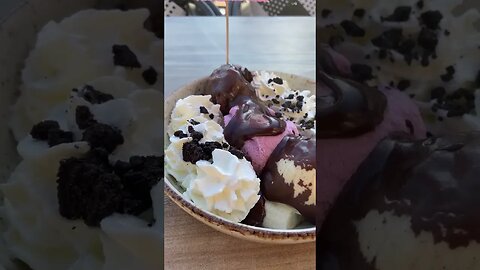 Os famosos Cafes na França!Banana split cai bem! 😋😋😋😋#curiosidades #incrível #descontrair