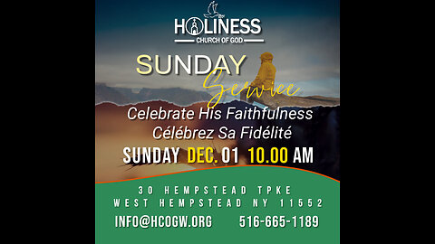 HCOG || Sunday Service 10AM 12/1/2024