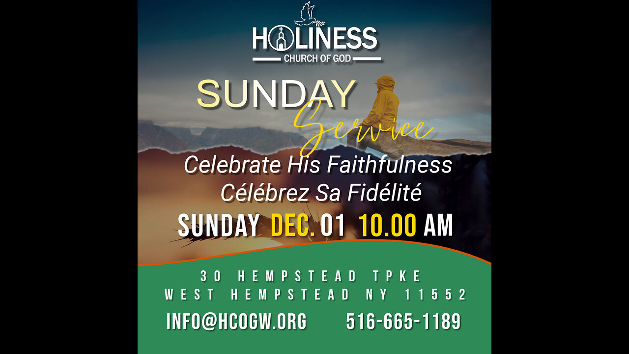 HCOG || Sunday Service 10AM 12/1/2024