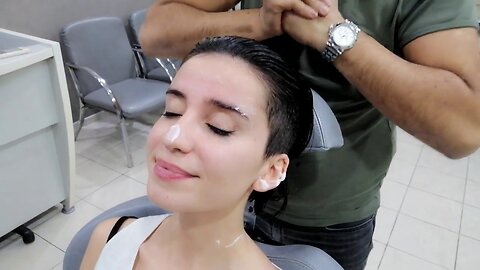 Asmr Turkish Barber chair Massage | Hair Washing, Head, Face, Arm, Ear, Finger Massage