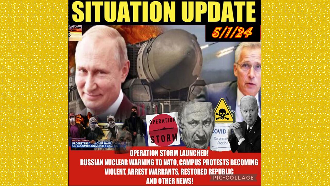 SITUATION UPDATE 5/1/24 - Is This The Start Of WW3?! Iran Attacks Israel, Gcr/Judy Byington Update