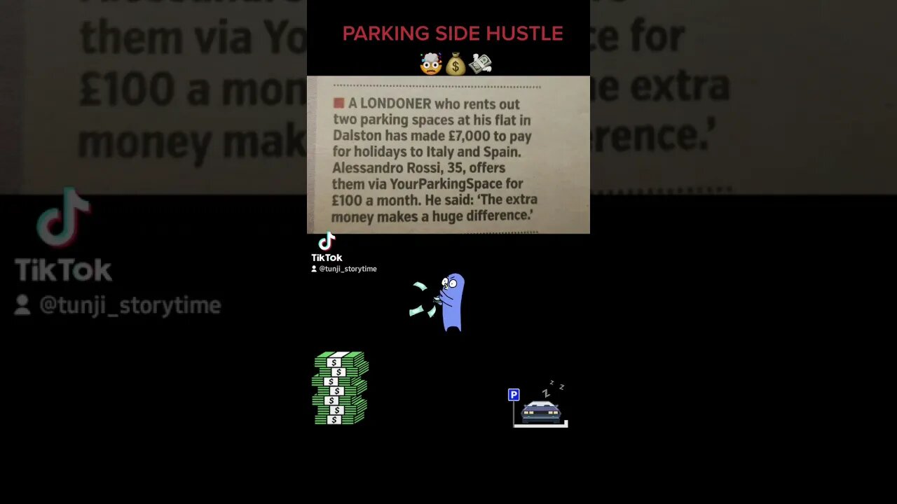 PARKING SIDE HUSTLE 🤯💰💸#shorts #youtubeshorts