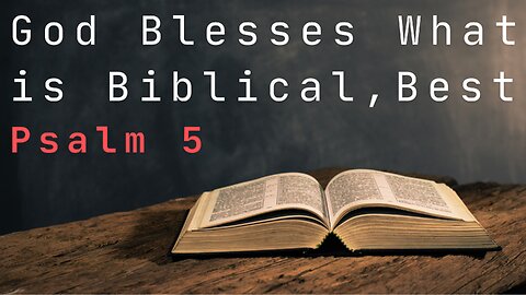 God Blesses what is Biblical, Best - Pastor Jonathan Shelley | Stedfast Baptist Church