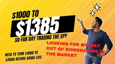 Watch me lose my money Paper Trading SPY to find a way out of ridesharing