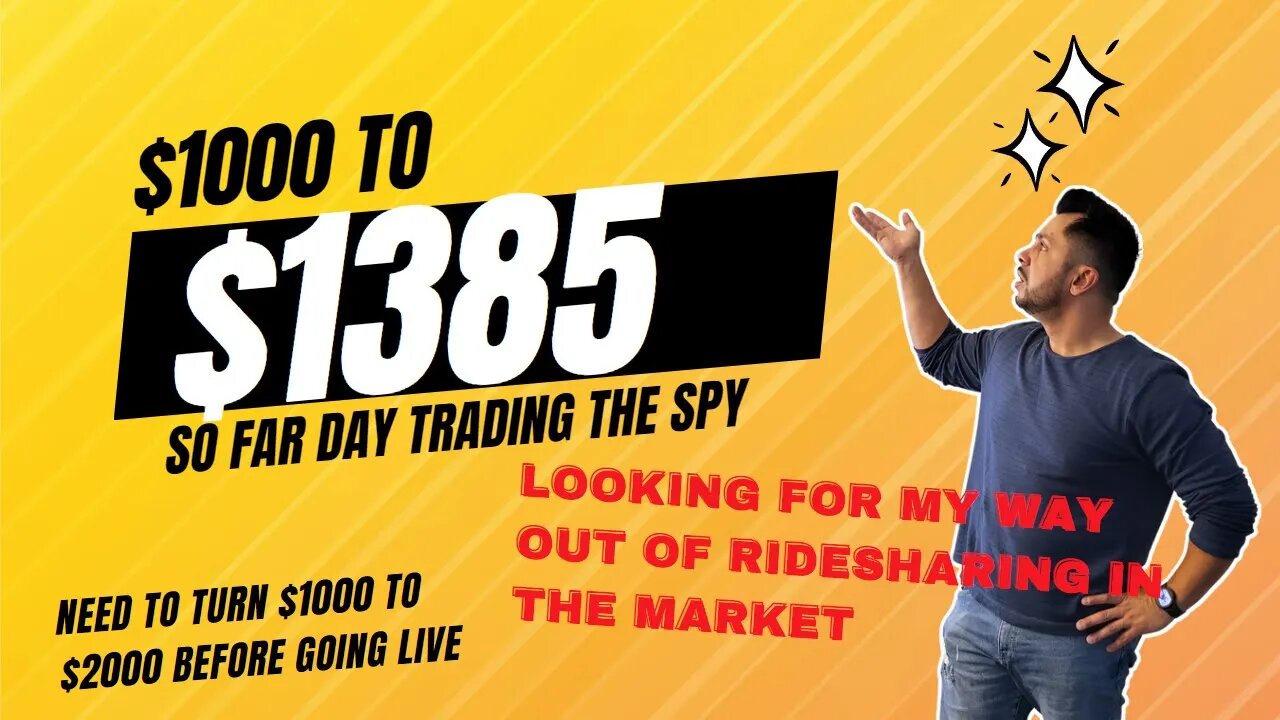 Watch me lose my money Paper Trading SPY to find a way out of ridesharing