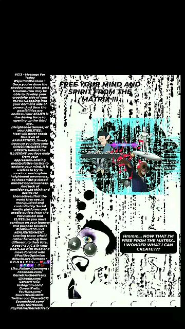 ▪︎FREE YOUR MIND AND SPIRIT FROM THE MATRIX▪︎