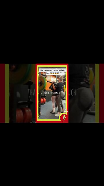 Woman struggles in the gym and no man comes to save her 😱😱 #feminism #redpill #shorts #fitness