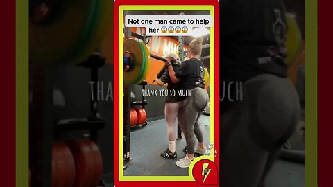 Woman struggles in the gym and no man comes to save her 😱😱 #feminism #redpill #shorts #fitness