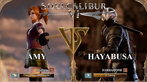 SoulCalibur VI — Amesang (Amy) VS FARDADONR (Hayabusa) | Xbox Series X Ranked