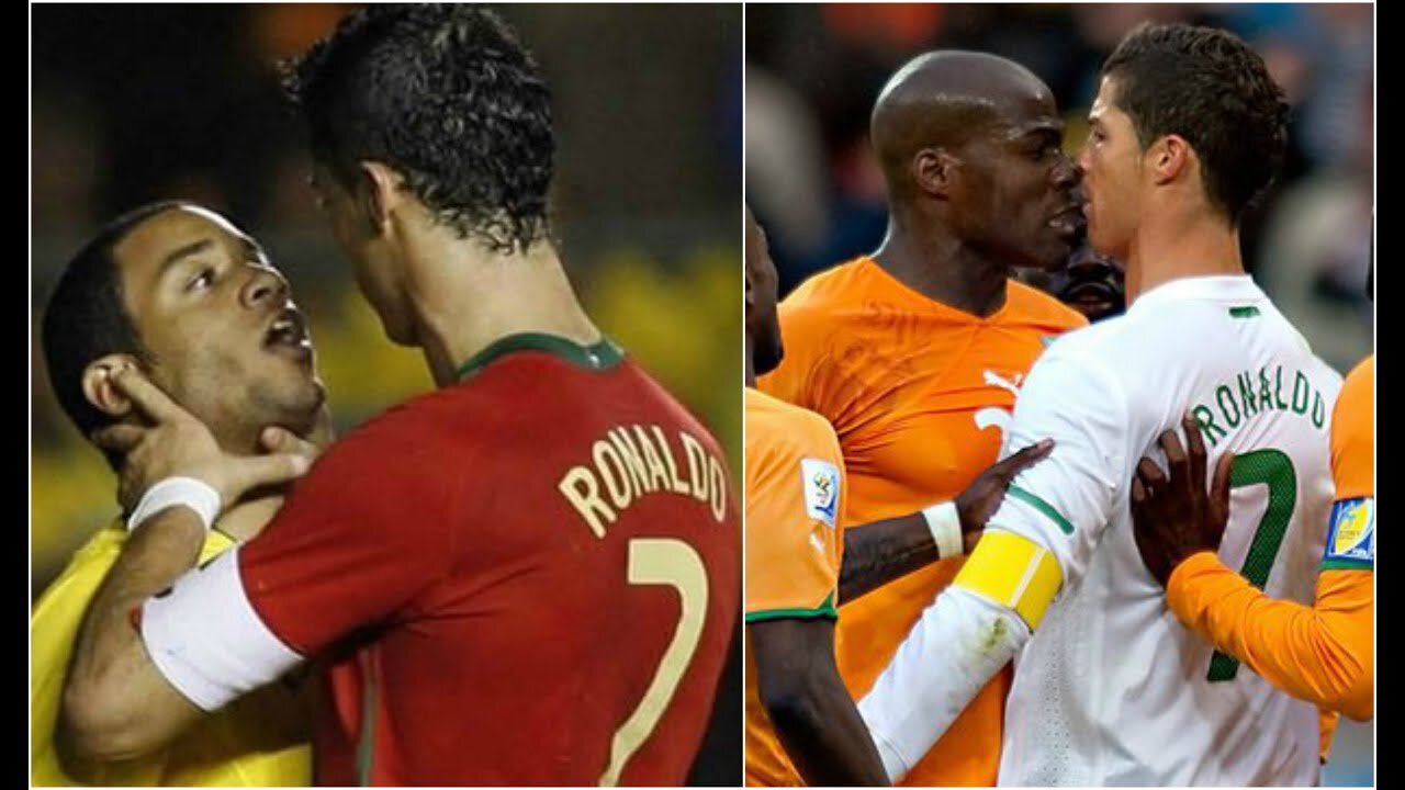 Ronaldo bicycle kick & fight
