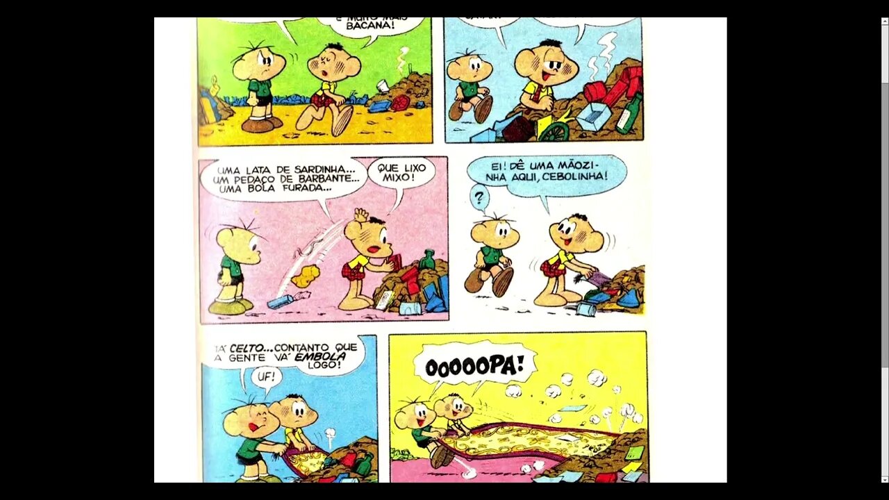 Cebolinha O Tapete Mágico [Pause o Vídeo Caso Não Consiga Ler]