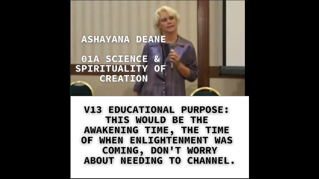 V13 EDUCATIONAL PURPOSE: THIS WOULD BE THE AWAKENING TIME, THE TIME OF WHEN ENLIGHTENMENT WAS COMING