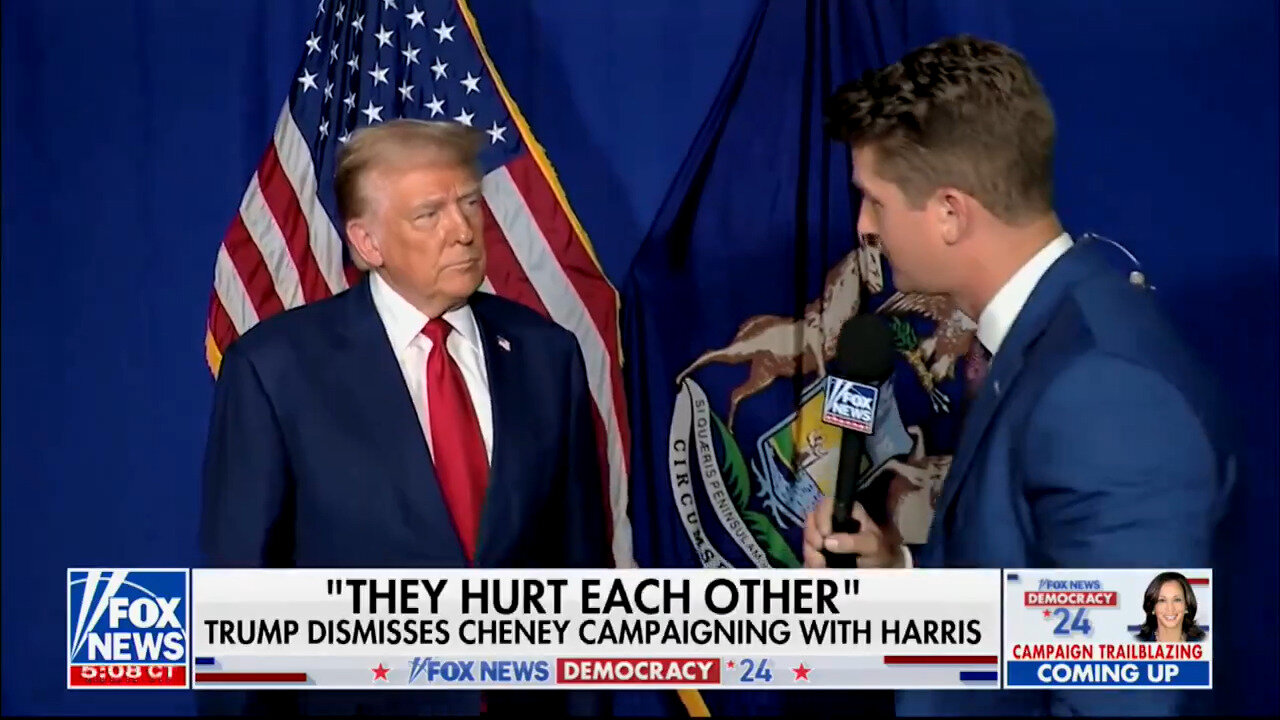 REKT! Trump Bodies Liz Cheney RIGHT Before She Takes The Stage To Campaign For Kamala And OMG-LOL