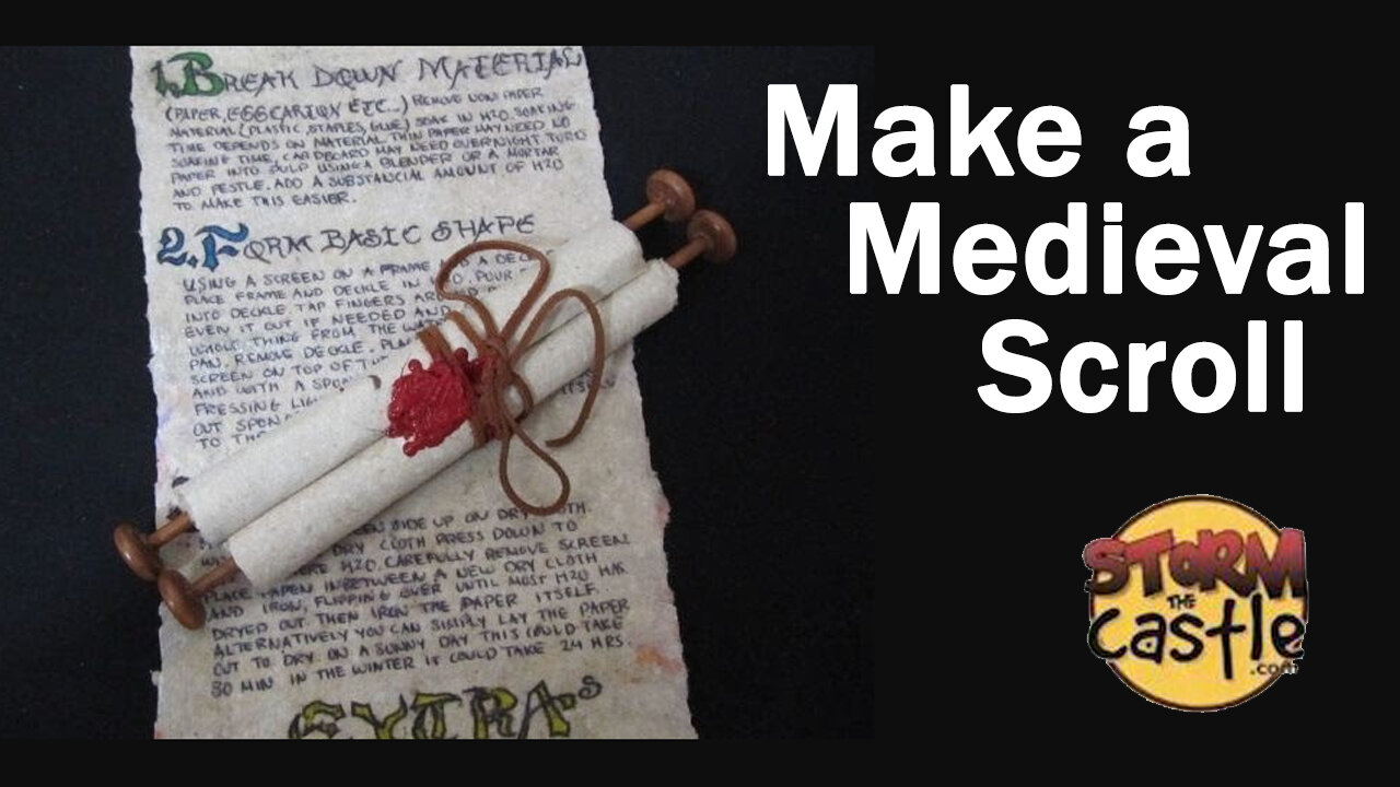 How to make a medieval scroll