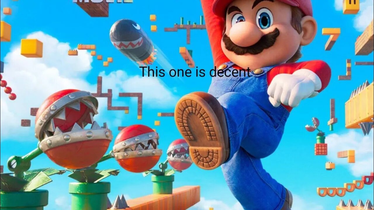 this mario poster is decent mario movie
